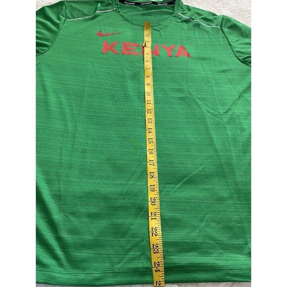 Nike Dri Fit KENYA TEAM ISSUED RUNNING Shirt Green CT0105-320 Men's XL NO TAGS - Picture 6 of 11